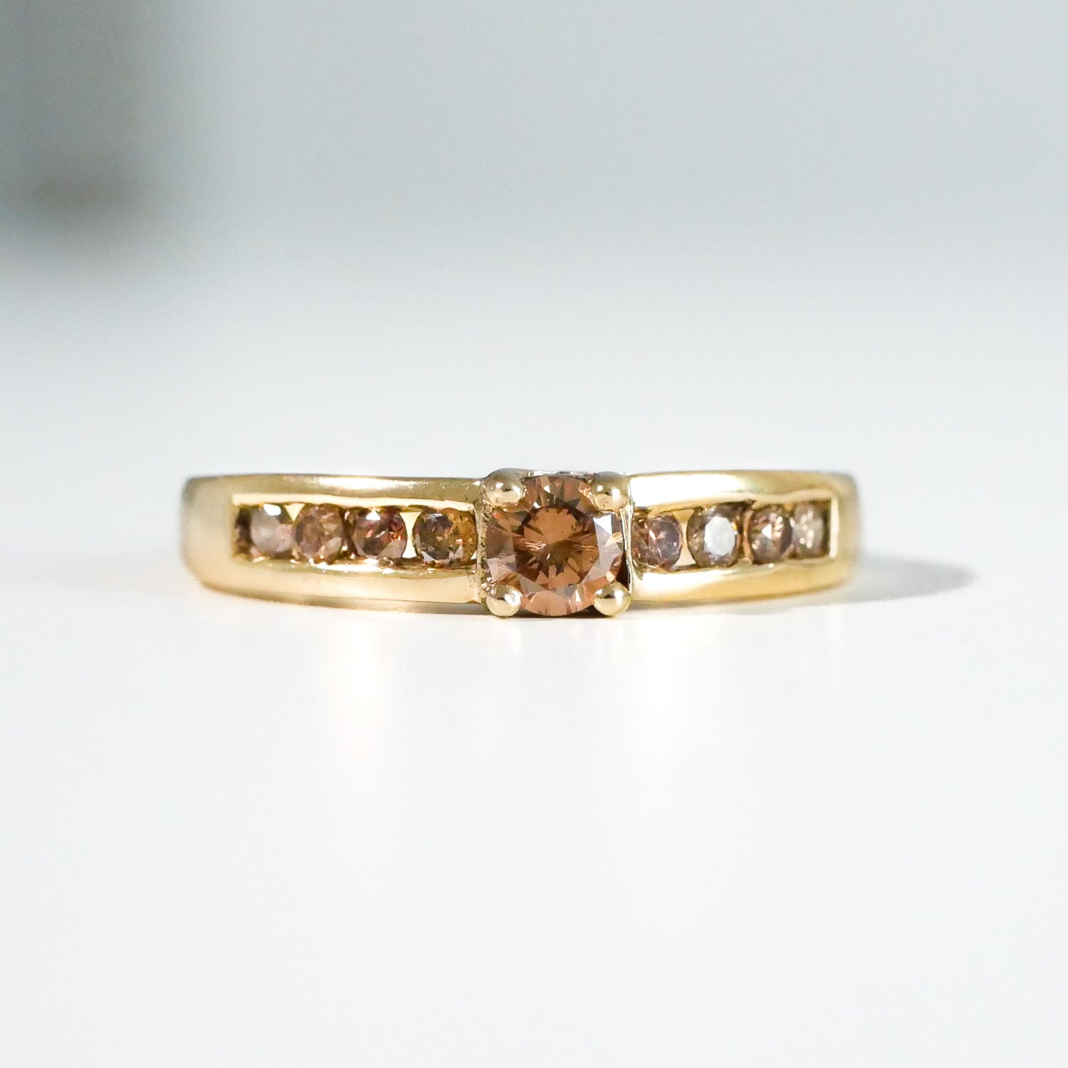 Brauner Diamant Ring
