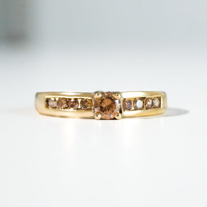 Brauner Diamant Ring