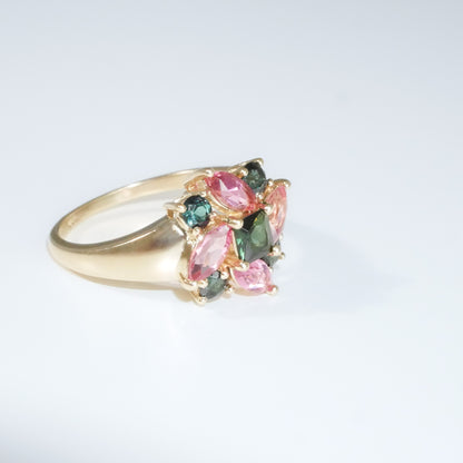Vintage multi Turmalin Ring