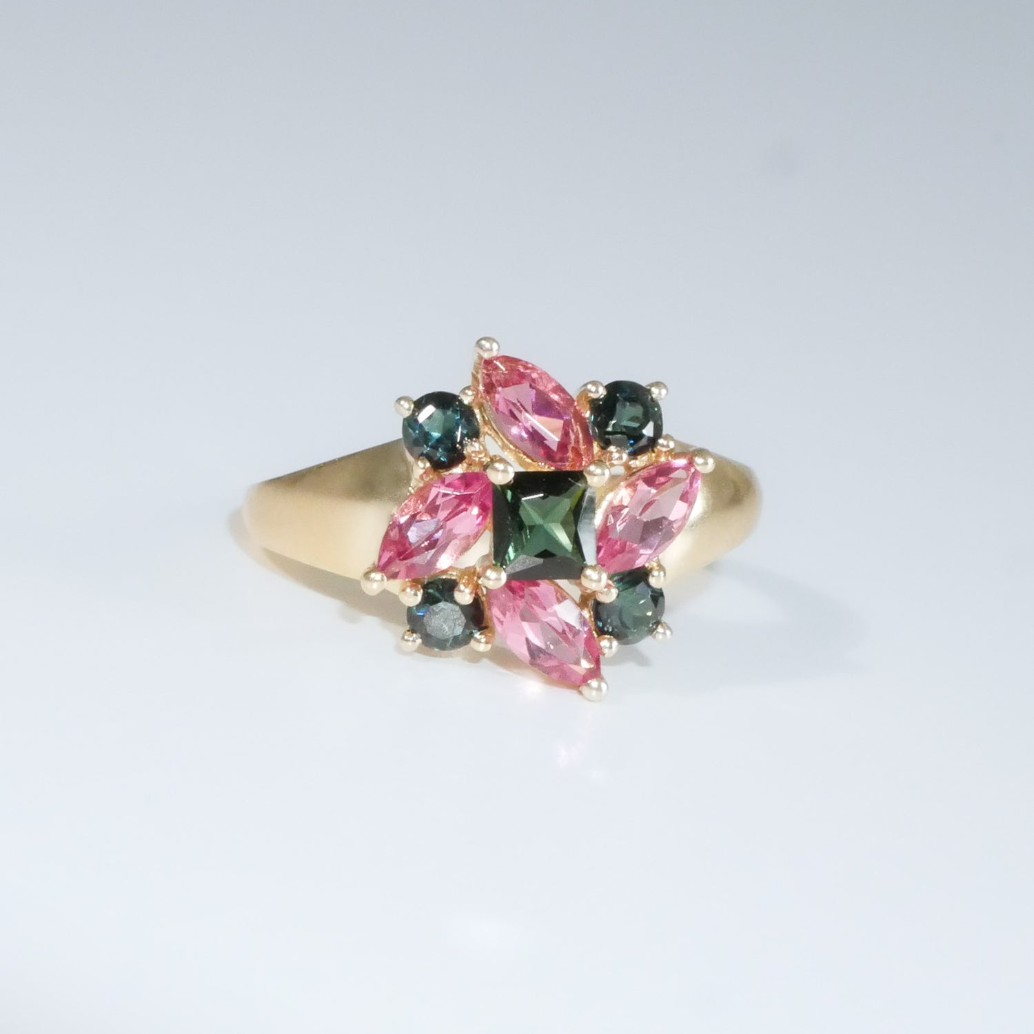 Vintage multi Turmalin Ring