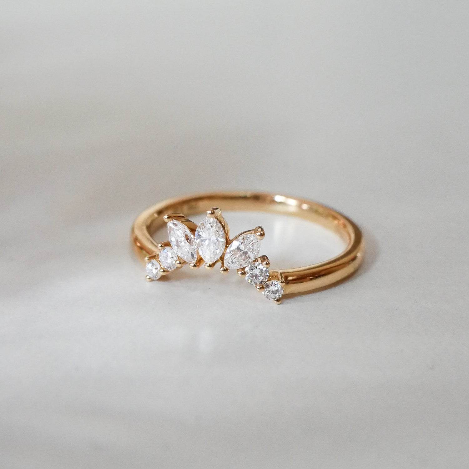 Crown Diamant - Ring 18KT Gelbgold