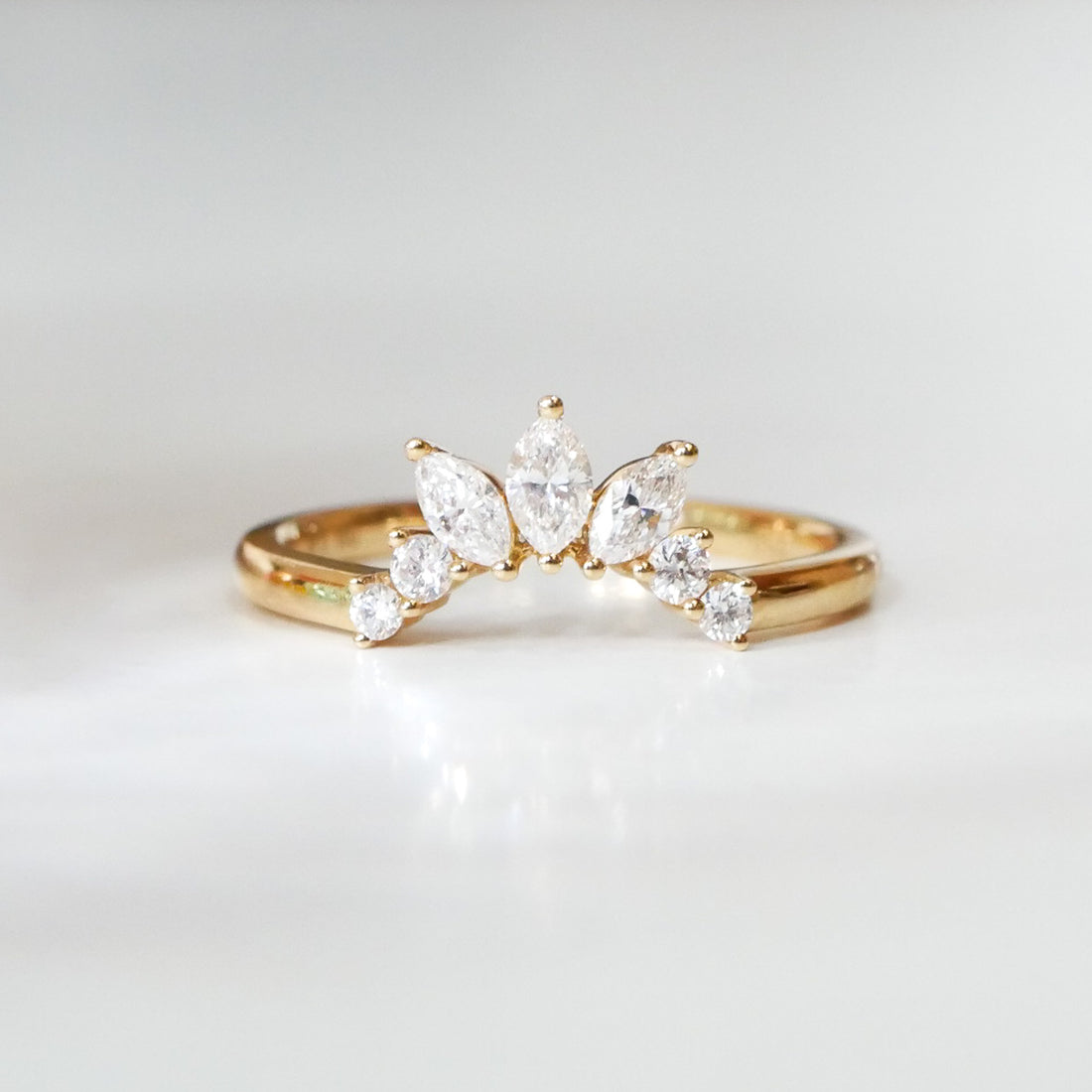 Crown Diamant - Ring 18KT Gelbgold