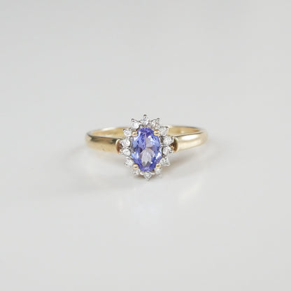 Vintage Ring Tansanit Diamant