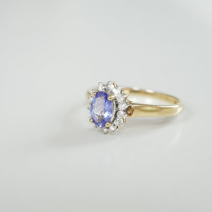 Vintage Ring Tansanit Diamant