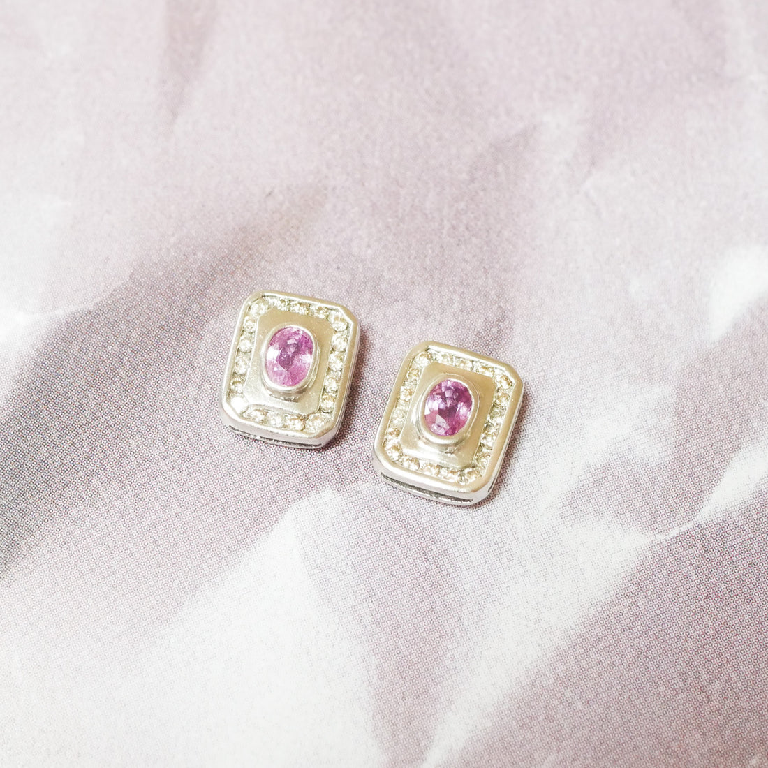 Vintage Ohrringe Saphir und Diamanten