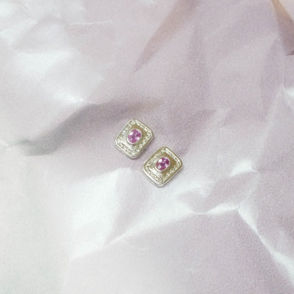 Vintage Ohrringe Saphir und Diamanten