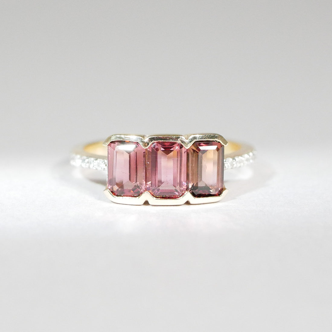 Vintage Ring Turmalin Diamanten