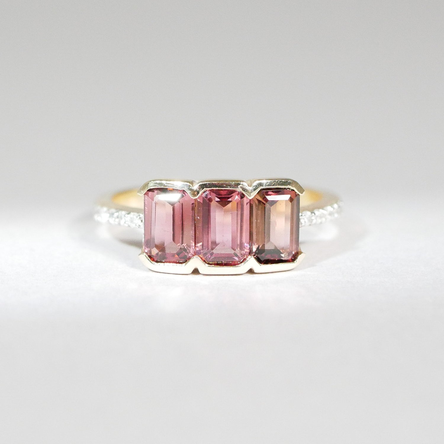 Vintage Ring Turmalin Diamanten