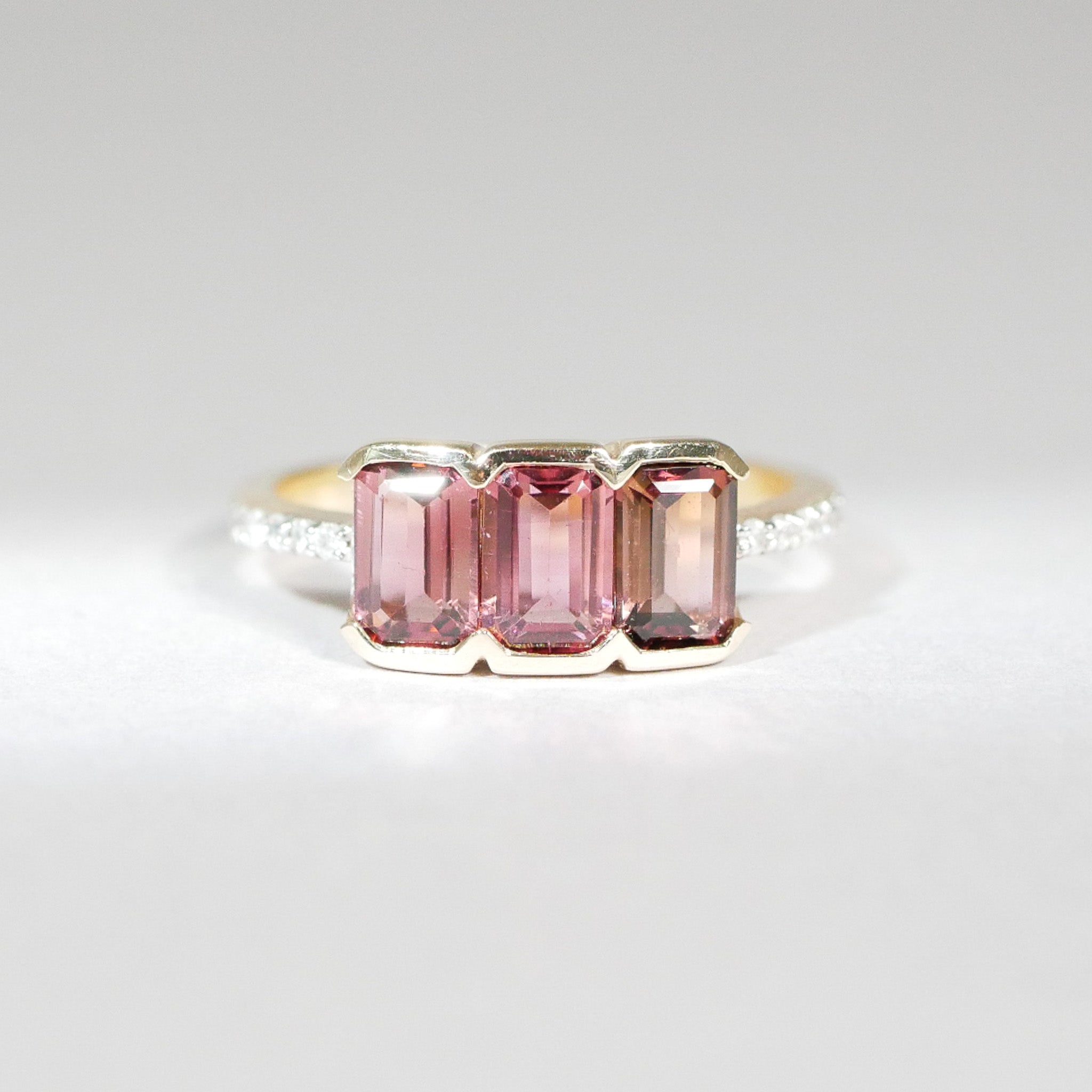 Vintage Ring Turmalin Diamanten