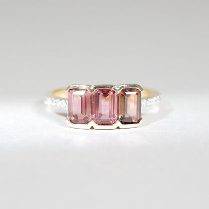 Vintage Ring Turmalin Diamanten