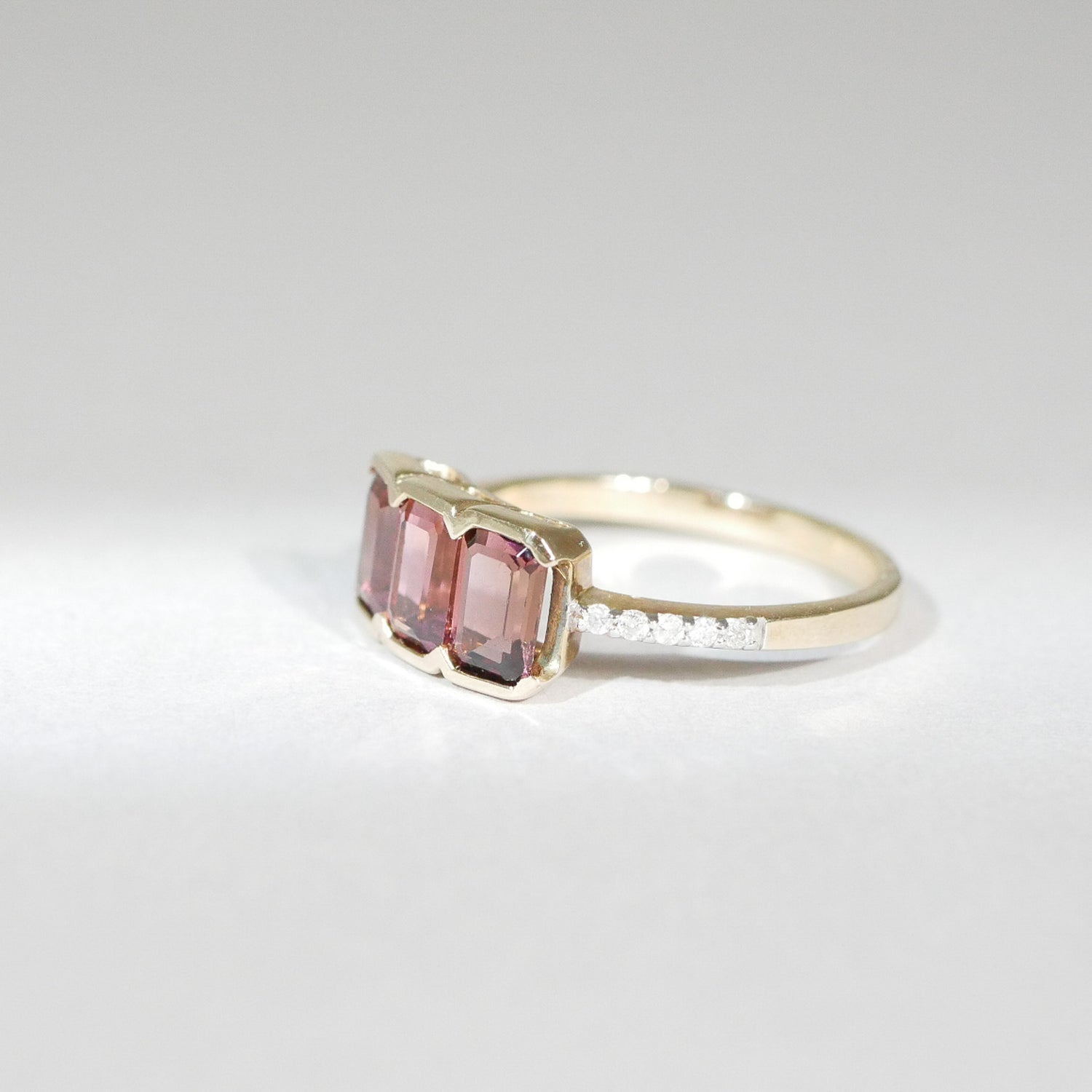 Vintage Ring Turmalin Diamanten