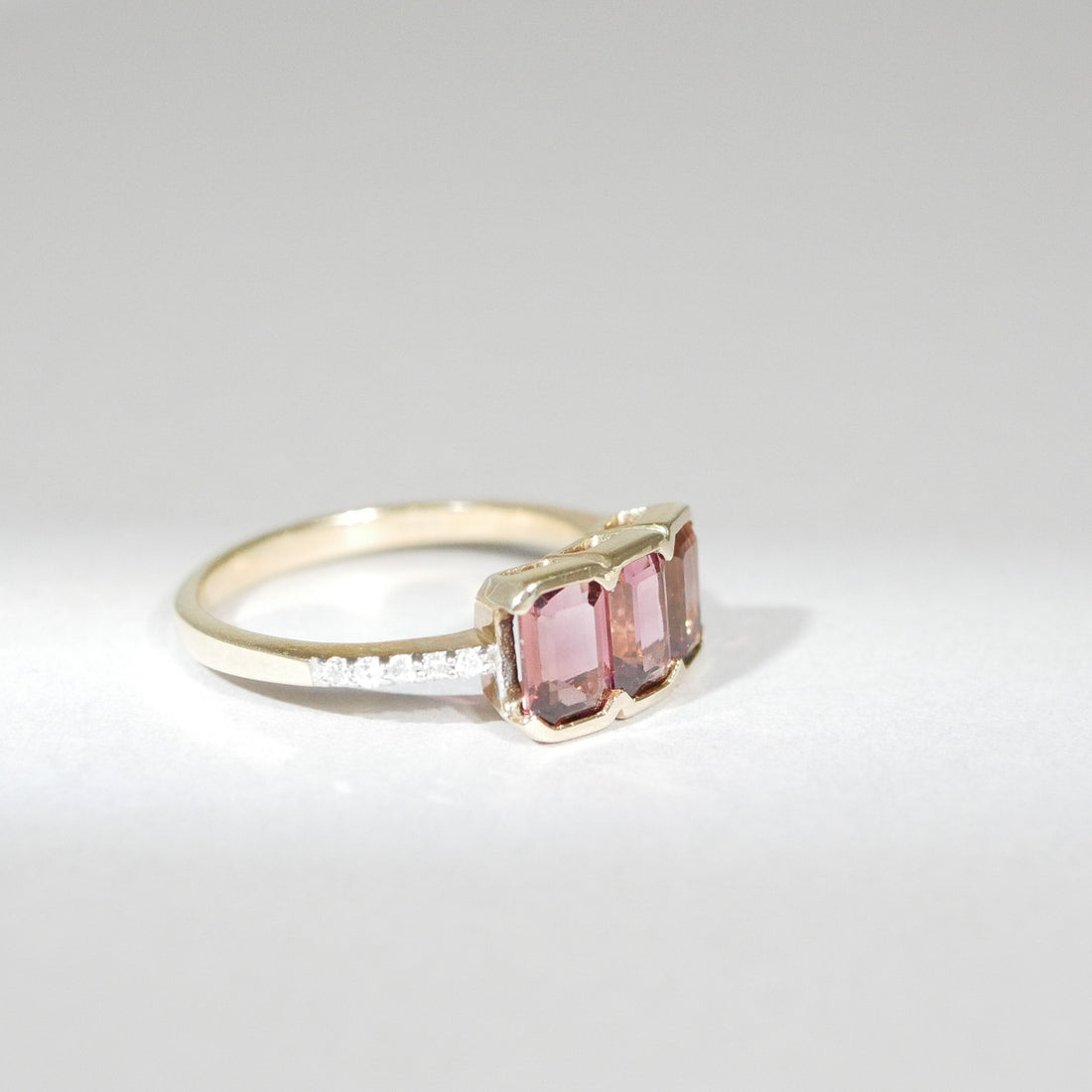 Vintage Ring Turmalin Diamanten