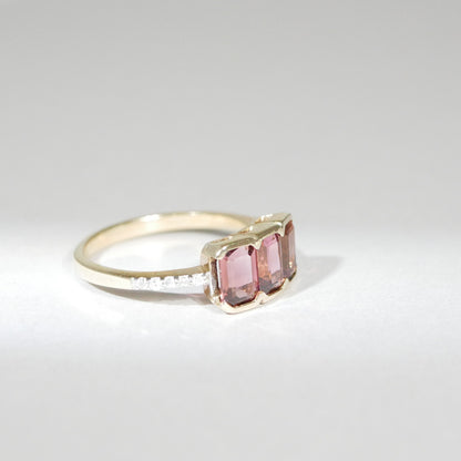 Vintage Ring Turmalin Diamanten