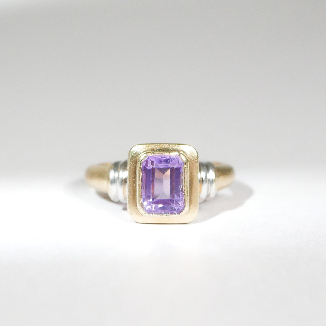 Vintage Ring Amethyst Bicolor