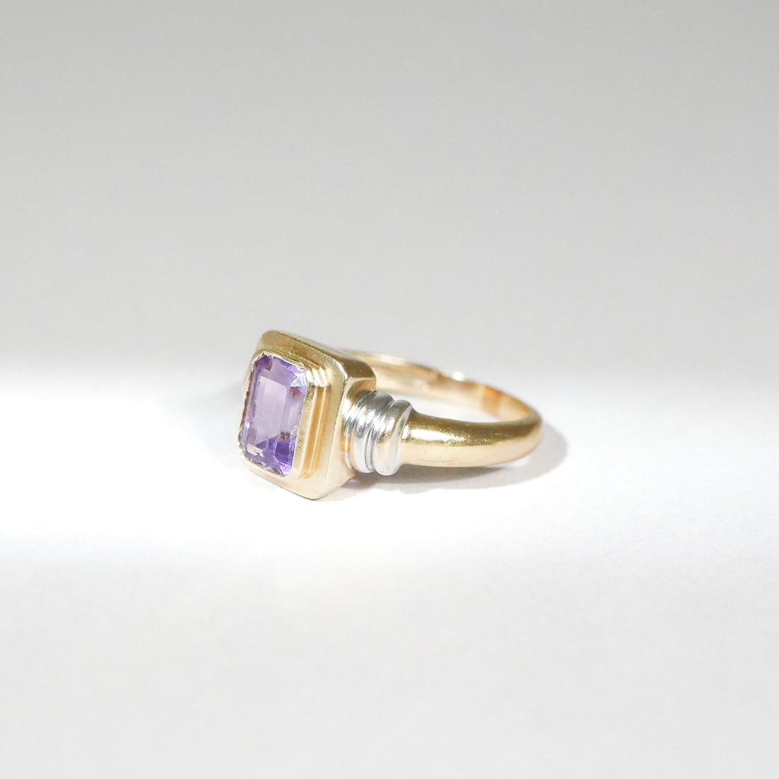 Vintage Ring Amethyst Bicolor