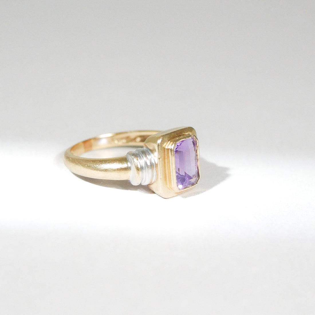 Vintage Ring Amethyst Bicolor