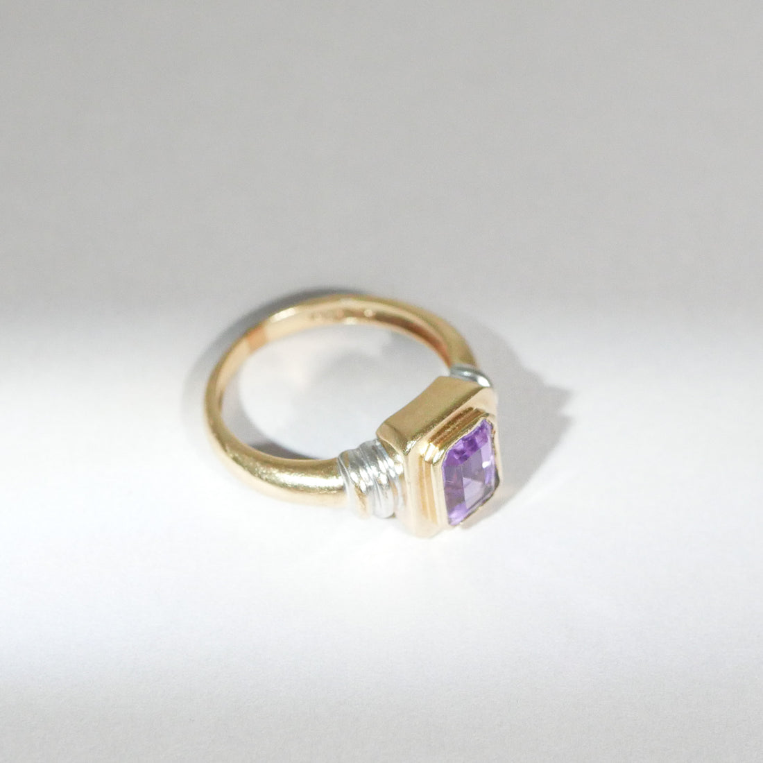 Vintage Ring Amethyst Bicolor