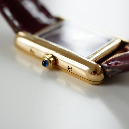 Cartier Tank Must Burghundy vermeil