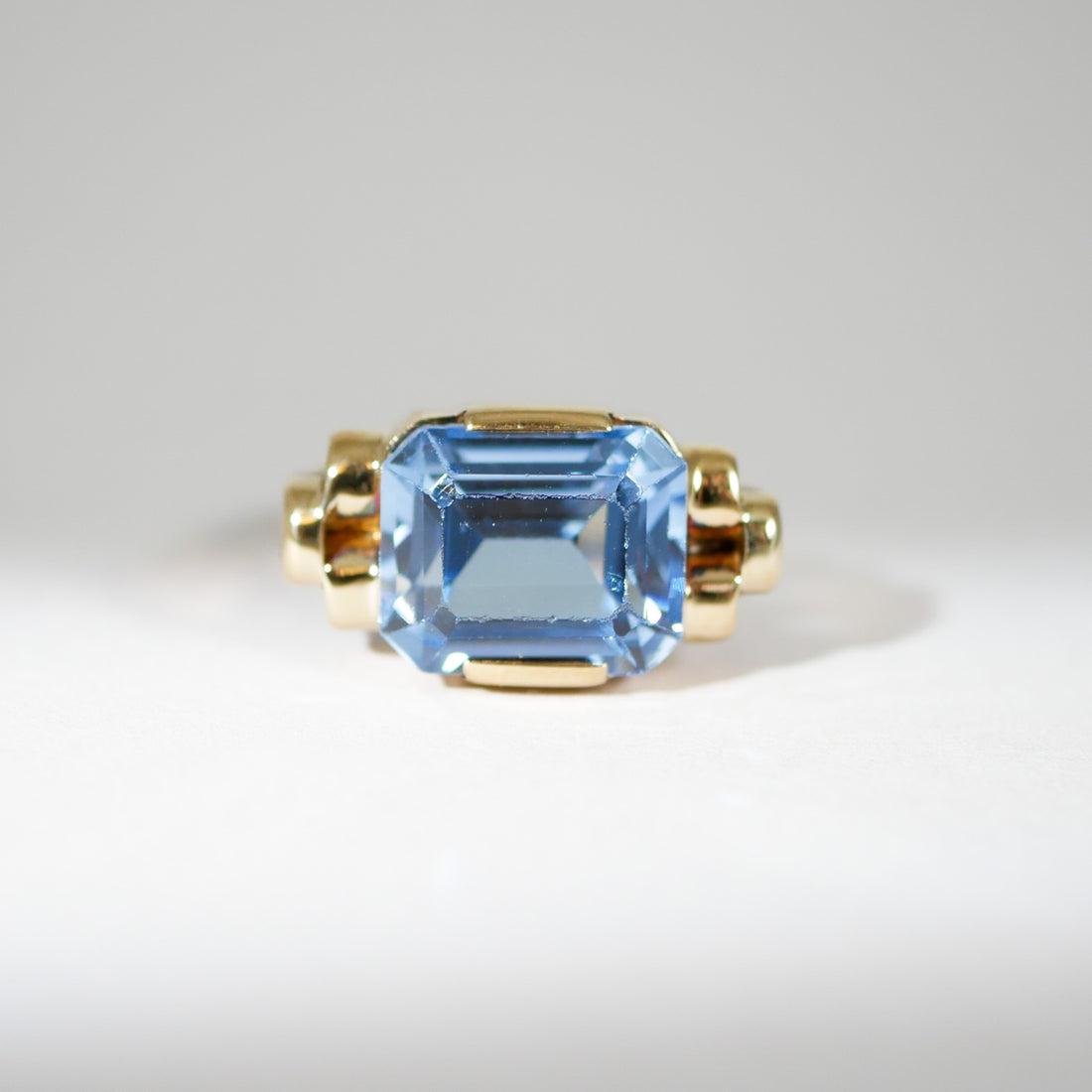 Vintage Ring Topas Gelbgold