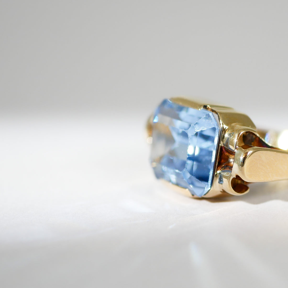 Vintage Ring Topas Gelbgold