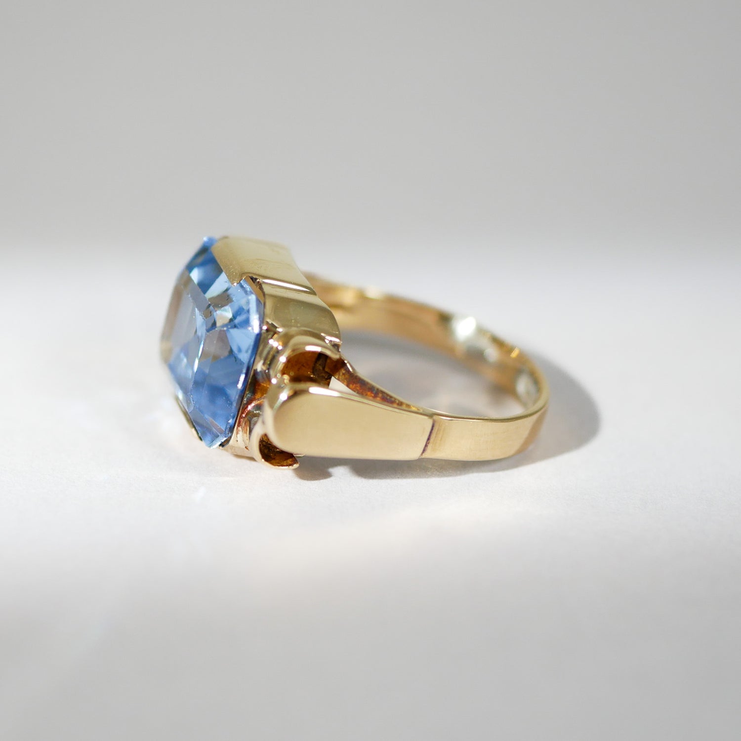 Vintage Ring Topas Gelbgold