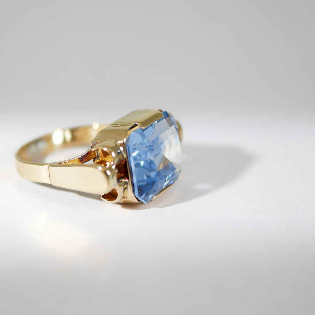 Vintage Ring Topas Gelbgold