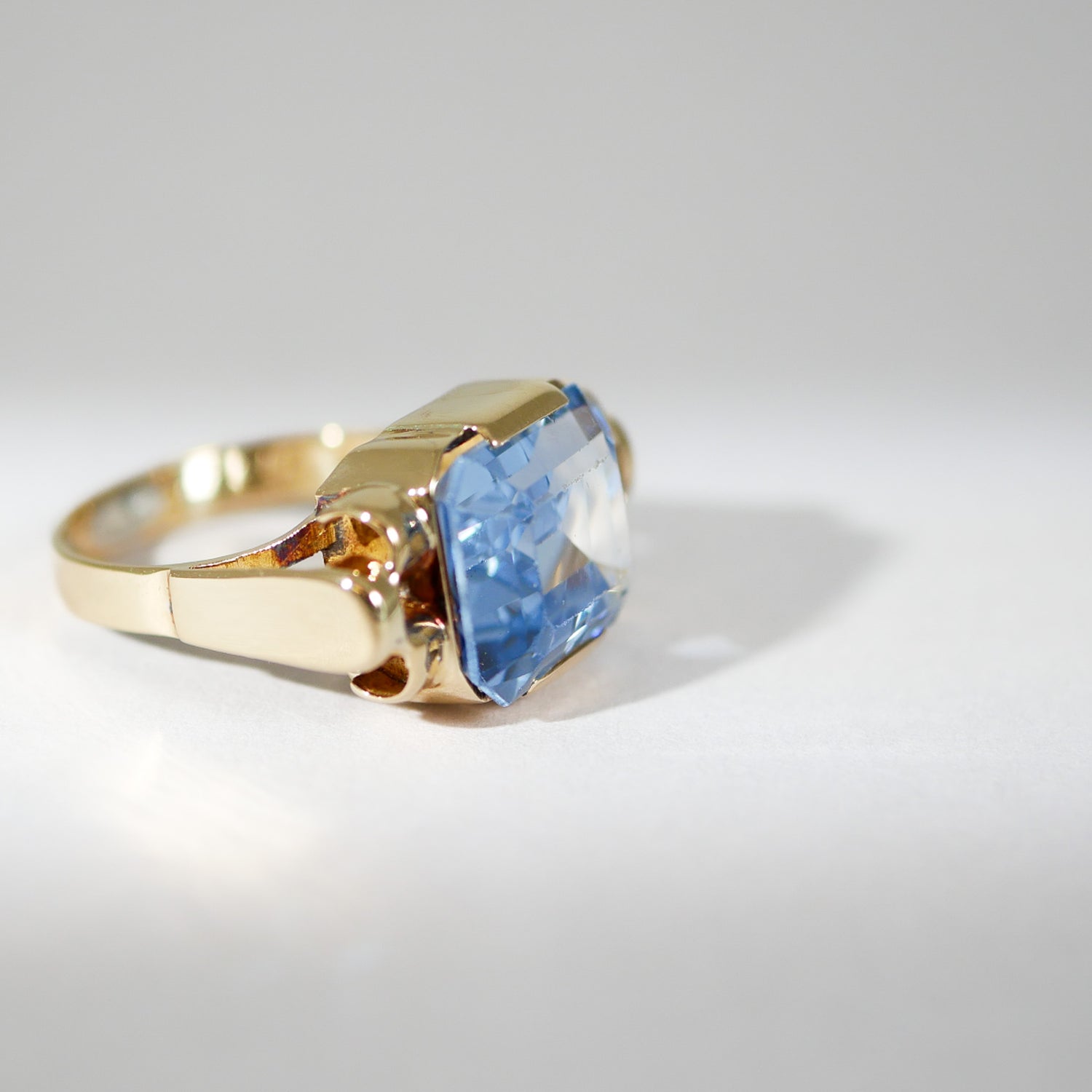 Vintage Ring Topas Gelbgold