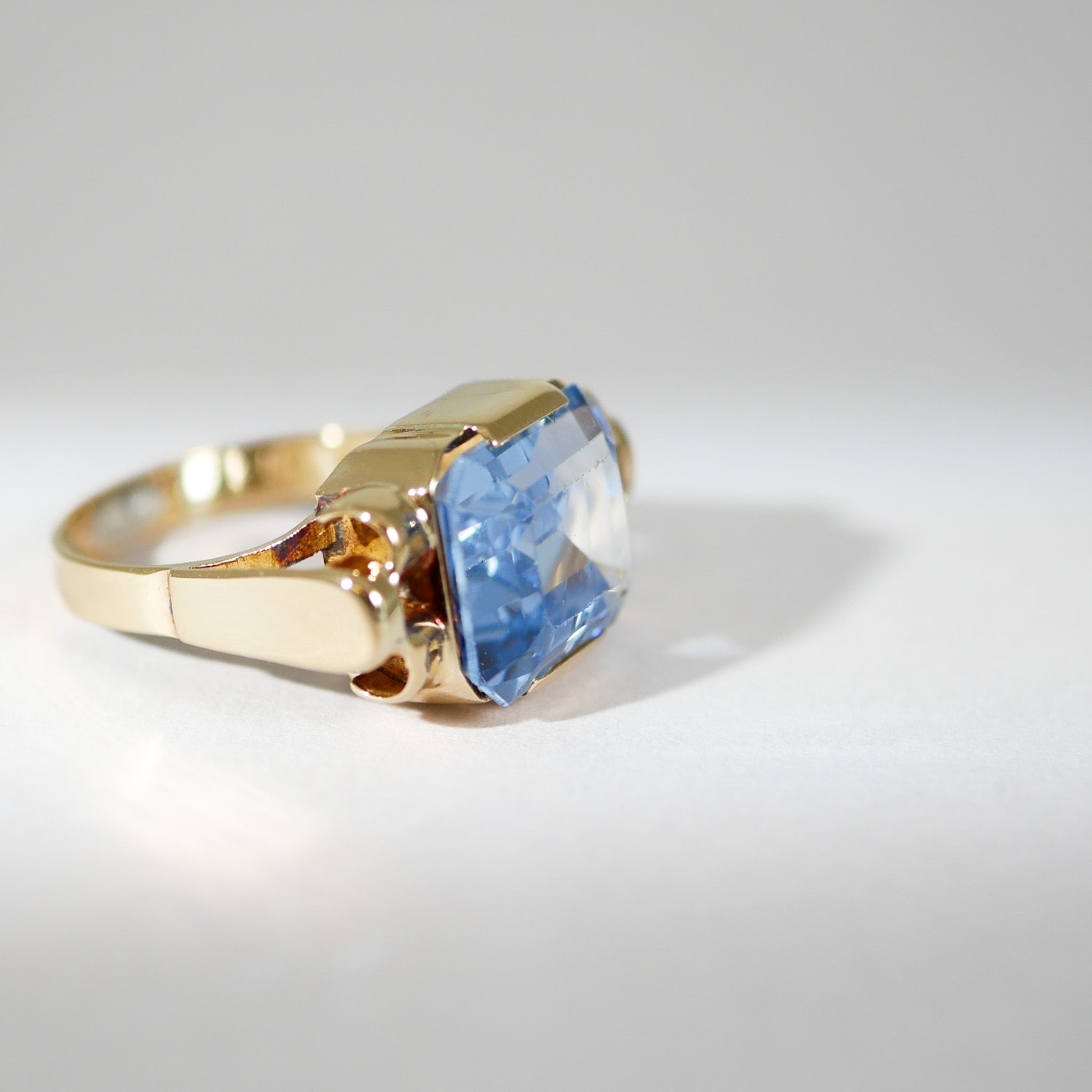 Vintage Ring Topas Gelbgold