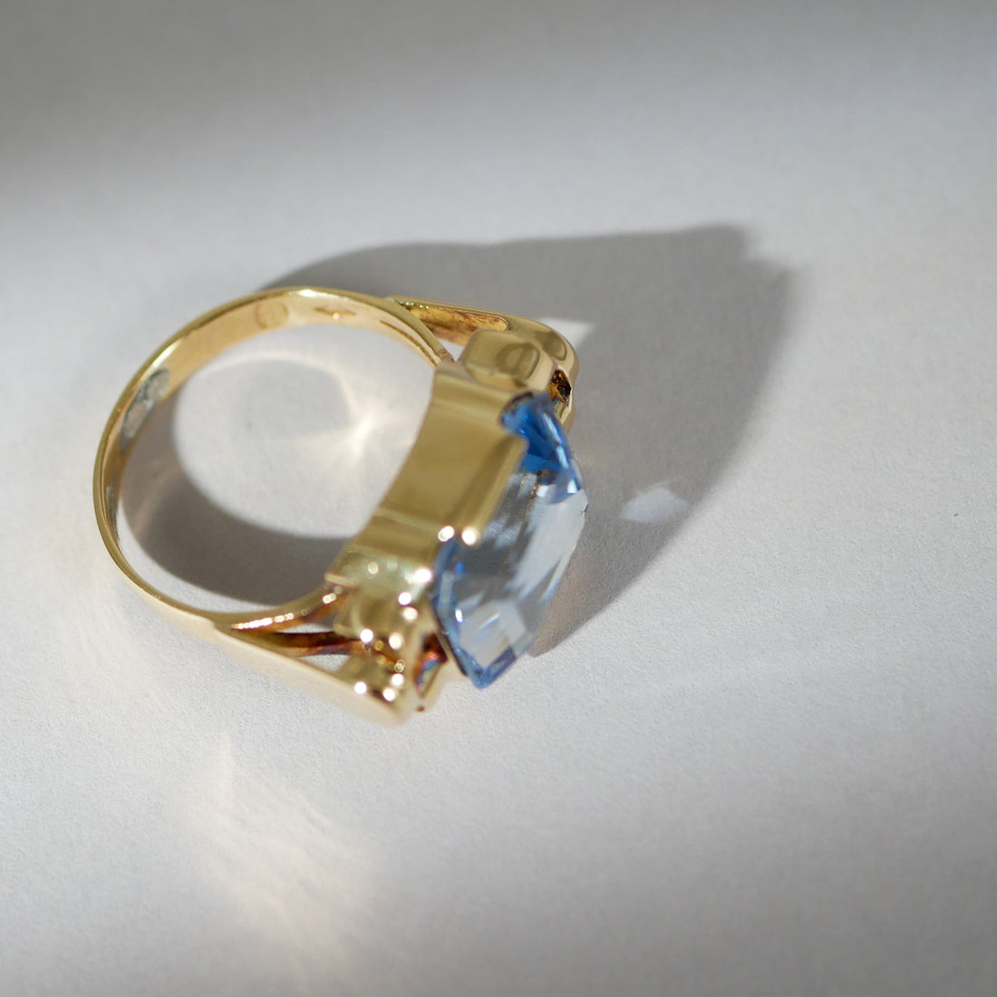 Vintage Ring Topas Gelbgold