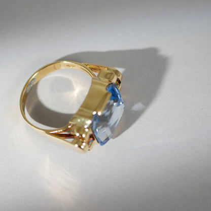 Vintage Ring Topas Gelbgold
