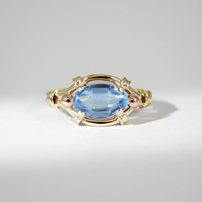 Vintage Gelbgold Ring Topas