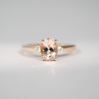 Ring aus 18KT Roségold mit Morganit