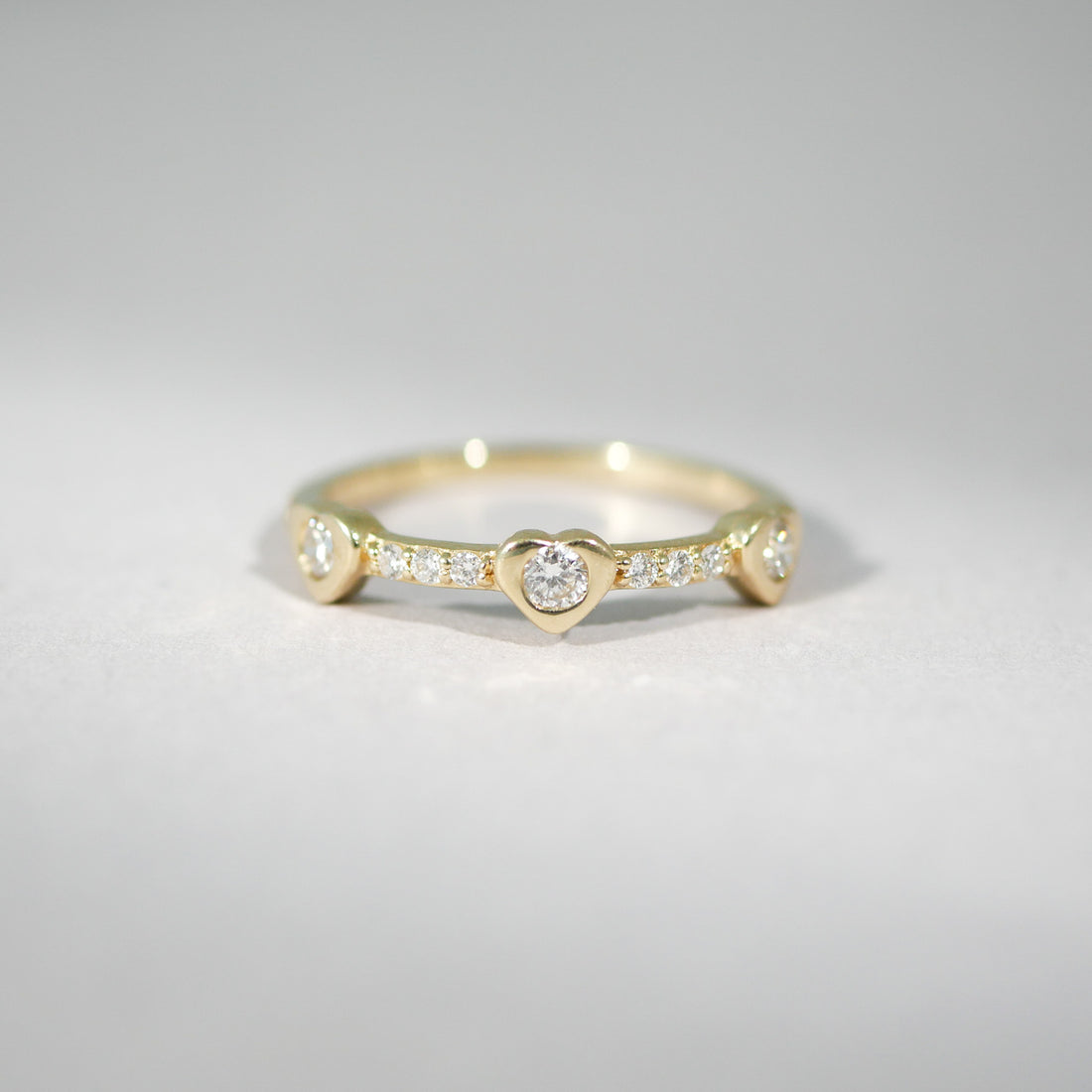 Ring 14KT Herz Diamant