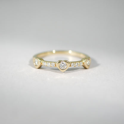 Ring 14KT Herz Diamant