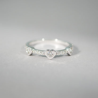 Ring 14KT Herz Diamant