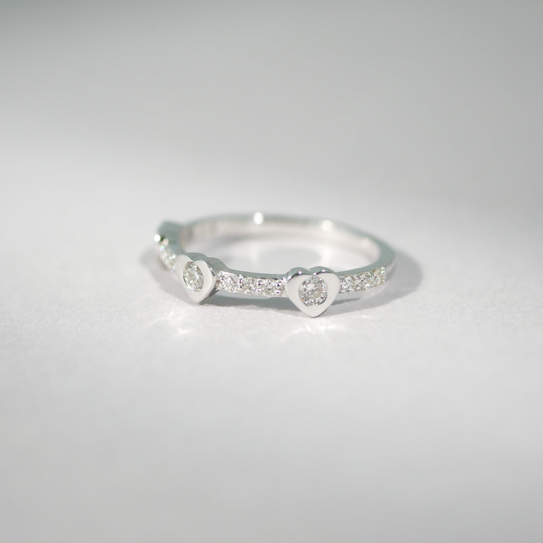Ring 14KT Herz Diamant