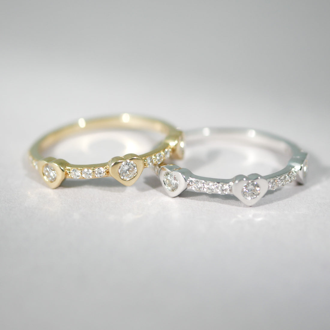 Ring 14KT Herz Diamant