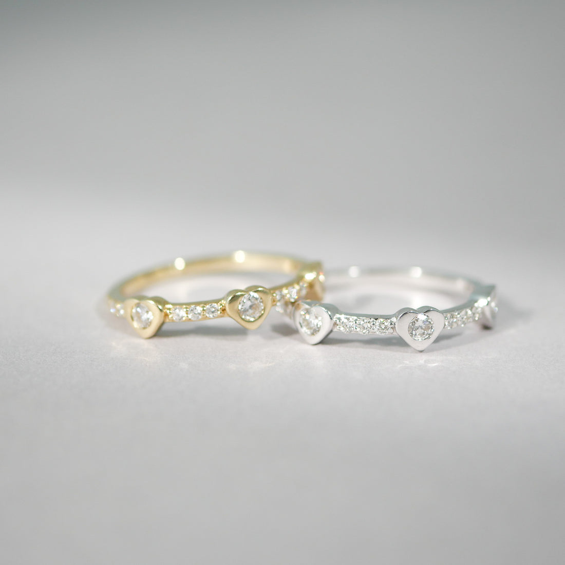 Ring 14KT Herz Diamant