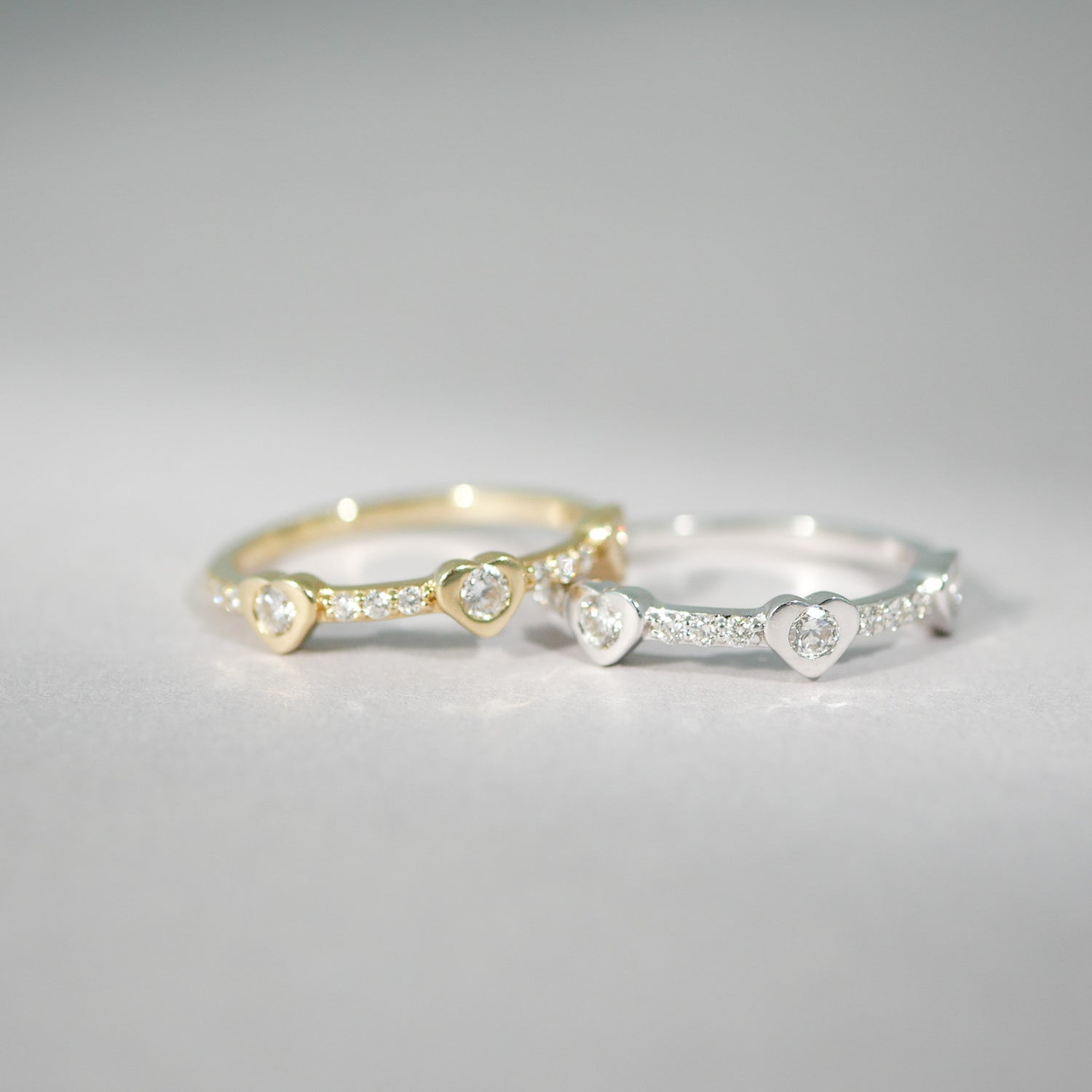 Ring 14KT Herz Diamant