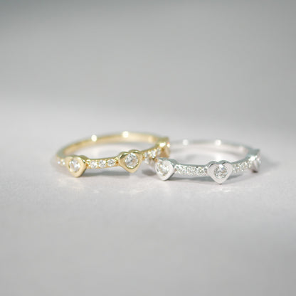 Ring 14KT Herz Diamant