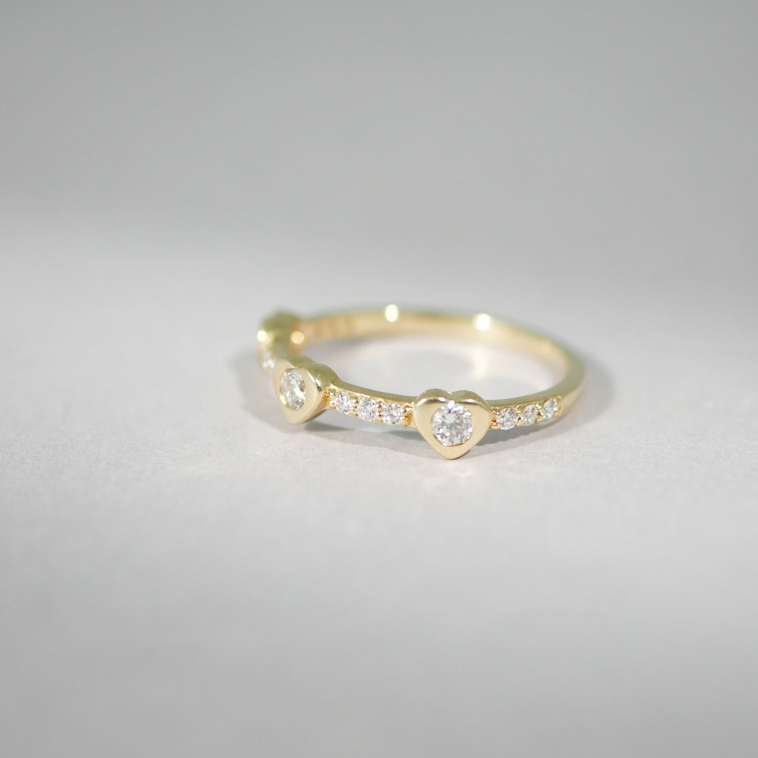 Ring 14KT Herz Diamant