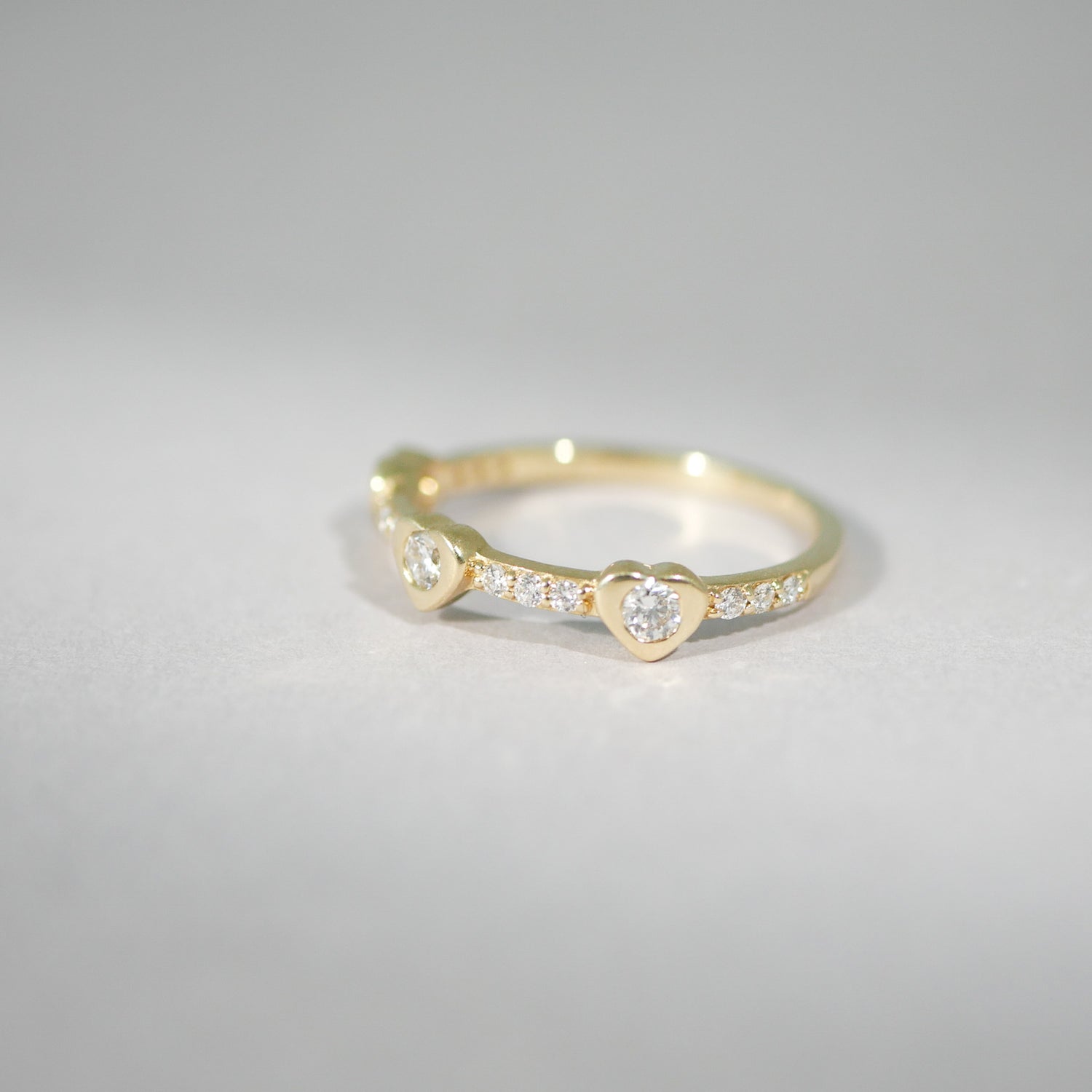 Ring 14KT Herz Diamant