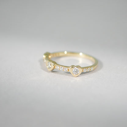 Ring 14KT Herz Diamant