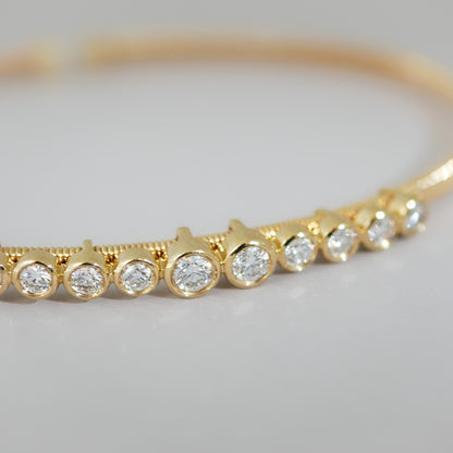 Armreif Zarge 14KT Diamanten