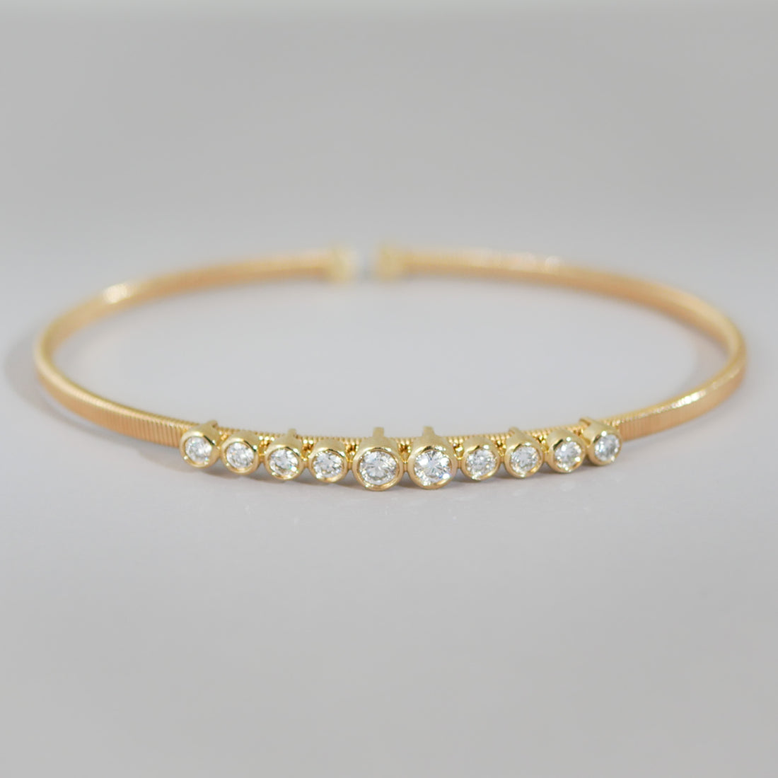 Armreif Zarge 14KT Diamanten