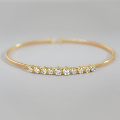 Armreif Zarge 14KT Diamanten
