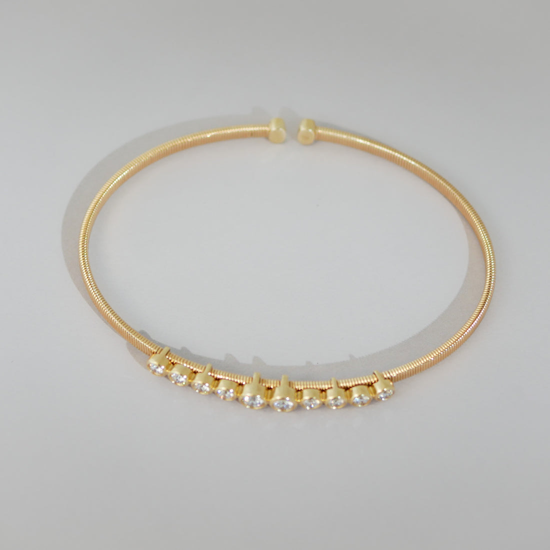 Armreif Zarge 14KT Diamanten