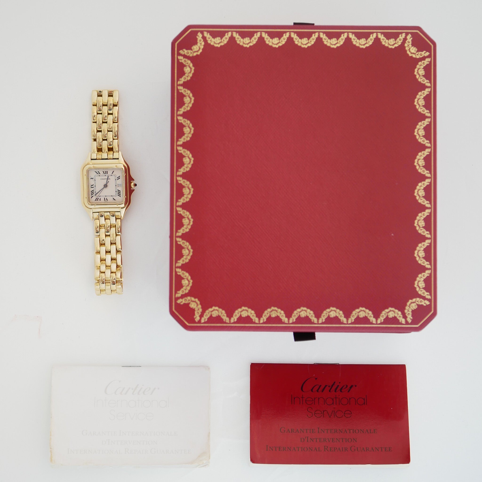 Cartier Panthere GM Armbanduhr Unisex mit Datum Full Set Large Ref. 887968
