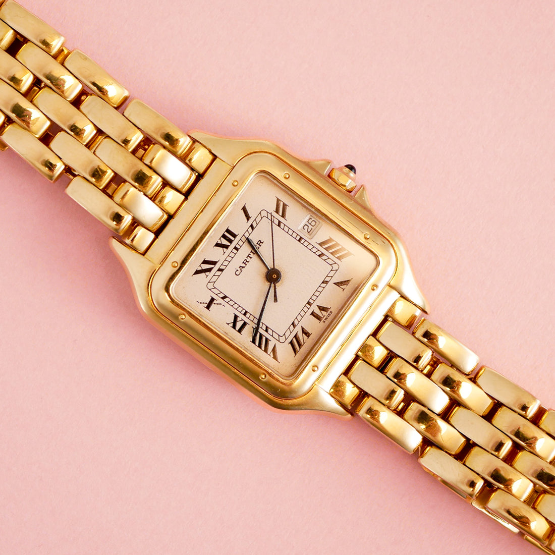 Cartier Panthere GM Armbanduhr Unisex mit Datum Full Set Large Ref. 887968