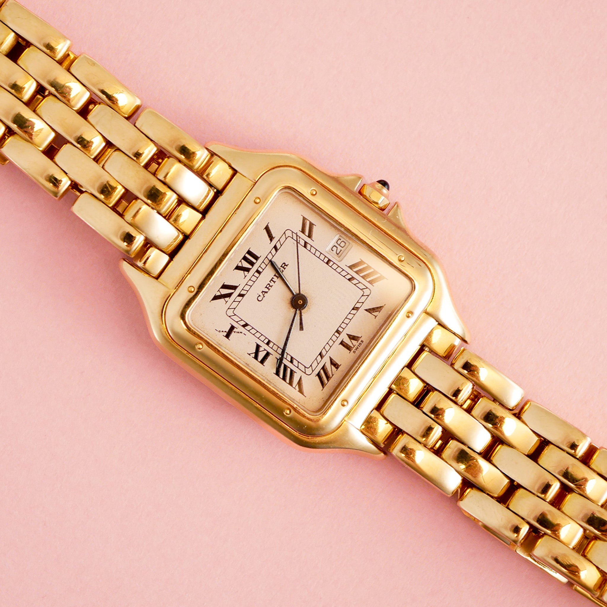 Cartier Panthere GM Armbanduhr Unisex mit Datum Full Set Large Ref. 887968